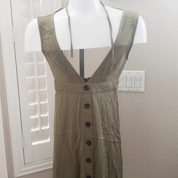 ‼️SOLD‼F21 Forever 21 Contempor  Button Dress open - Picture 3 of 10